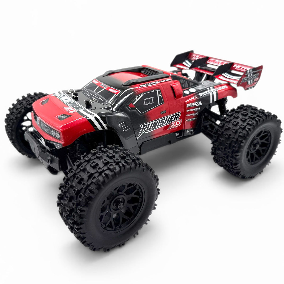 Corally - Punisher XD 4WD 2S Small Scale RTR Monster Truck, Red