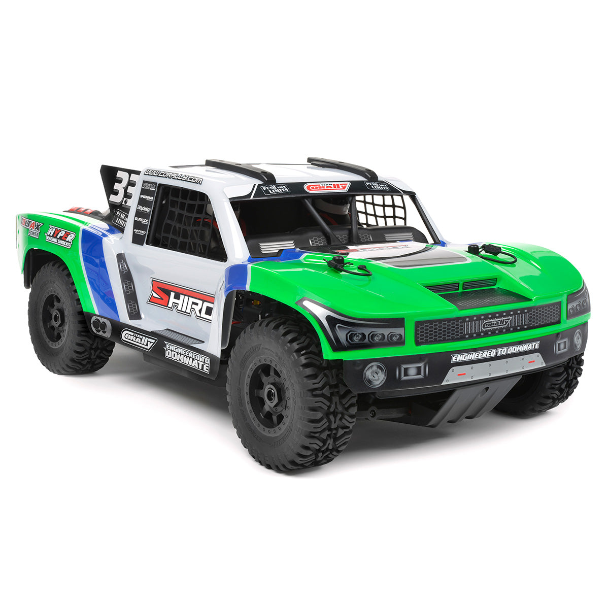 Shiroi XP6 1/8 6S Short Course Truck, Roller Version, Green