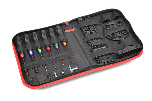 Corally - RC Car Tool Set - Includes. Tool Bag - 16pcs Total