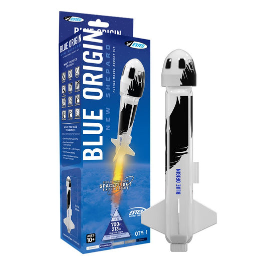 Estes Rockets - Blue Origin Shepard Builder Model Rocket Kit, Skill Level: Intermediate