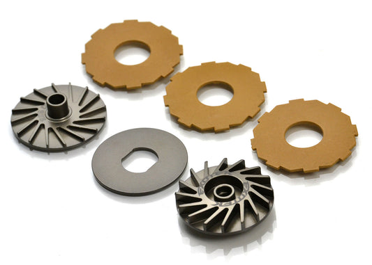 Slipper Set, 3 Pad Finned Slipper Set, 22S Drag / MK3