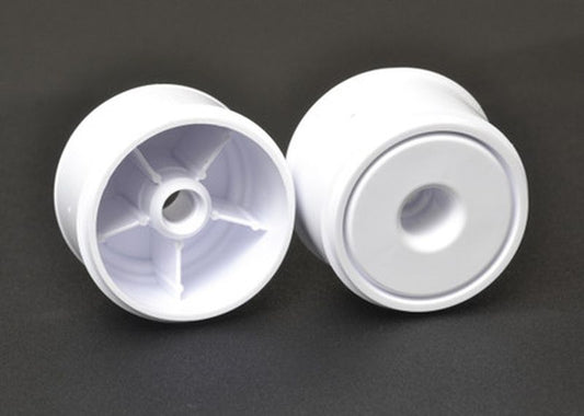 F1 1/10 Disk Wheels, Front, White, 1 Pair for Use with F1