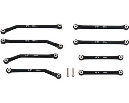 Aluminum High Clearance 4 Links Set for (133.7mm) SCX 24