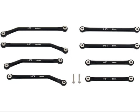 Aluminum High Clearance 4 Links Set for (133.7mm) SCX 24