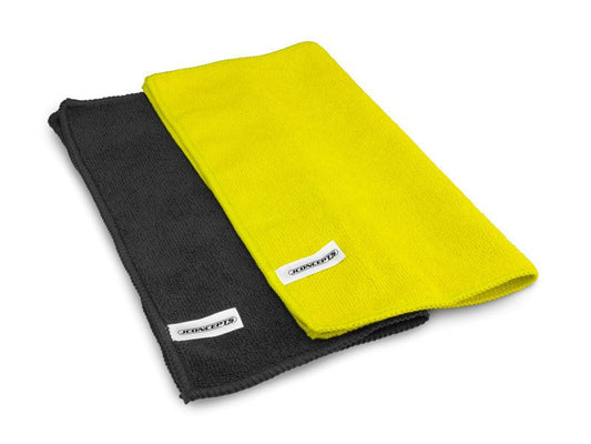 J Concepts - Dirt Racing Products Microfiber Towel - Black/Yellow (2pc)