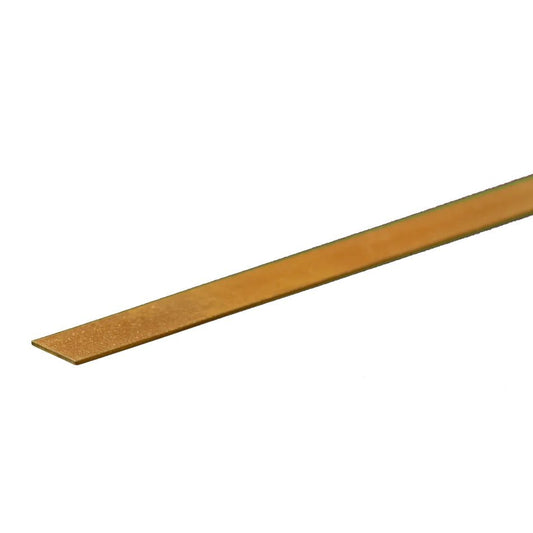 Brass Strip: 0.016" Thick x 1/4" Wide x 12" Long