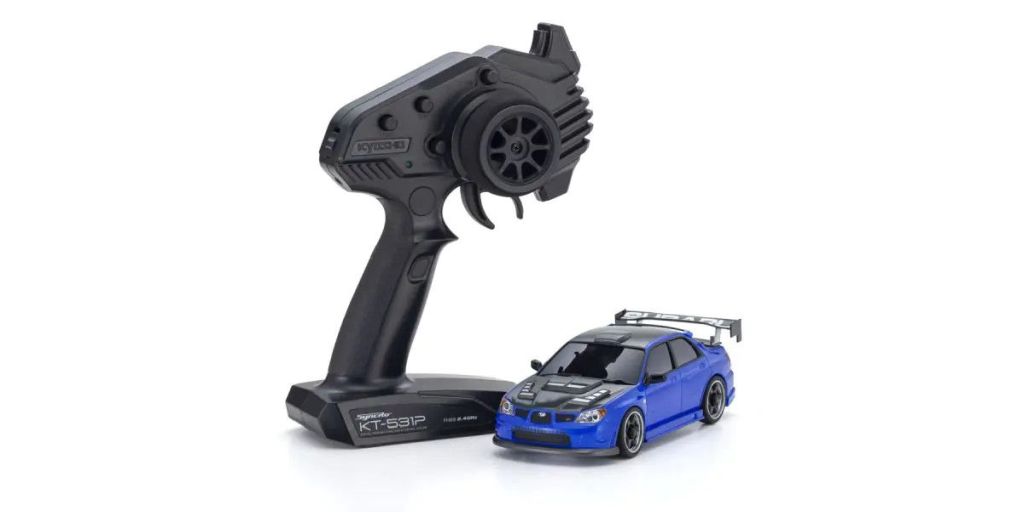 Kyosho - Mini-Z AWD Subaru Impreza WRX with GT Wing MA-020, Blue
