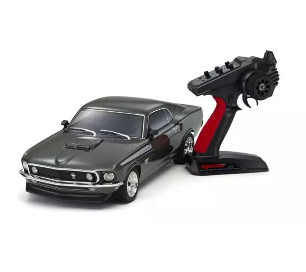 Kyosho - 1:10 EP 4WD 1969 Ford Mustang Boss 429 Black Jade Readyset