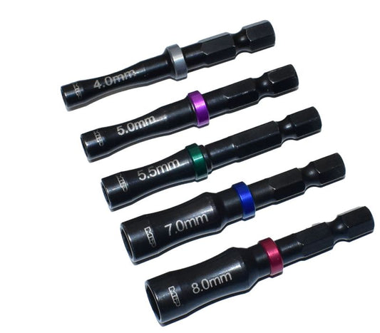 MIP - Moore's Ideal Products - 4.0mm , 5.0mm, 5.5mm, 7.0mm & 8.0mm Nut Driver Speed Tip