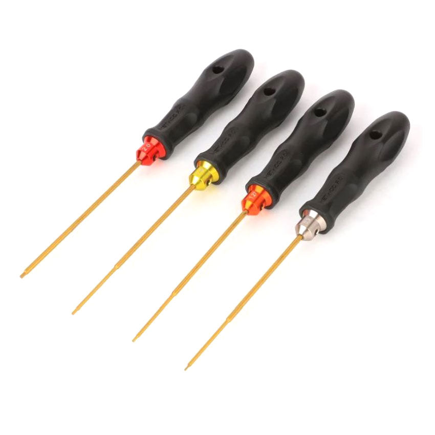 Method R/C Tools - 4 Piece Metric Hex Driver Set (0.9, 1.27/0.05", 1.5, 2.0mm)