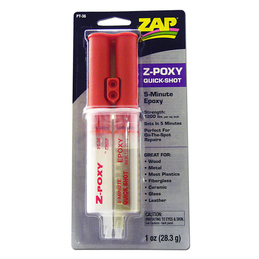 1oz Z-Poxy 5 Min Syringe