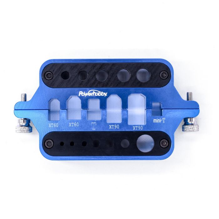 Power Hobby - Aluminum RC Connector Soldering Jig, Blue