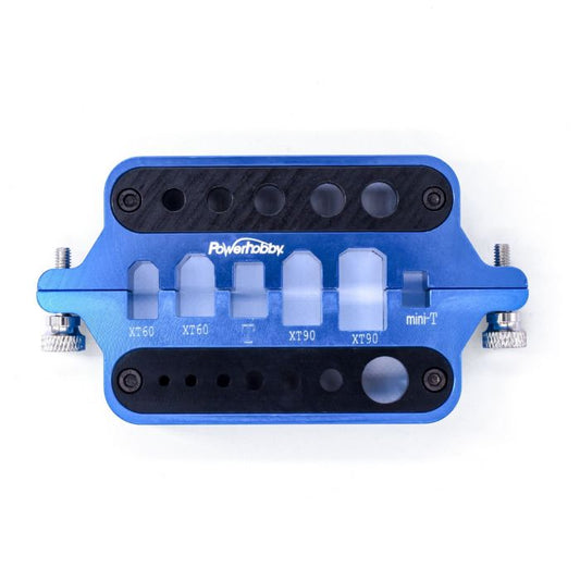 Power Hobby - Aluminum RC Connector Soldering Jig, Blue