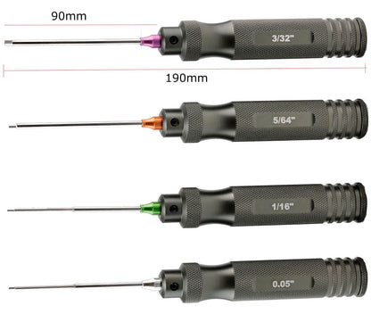 Power Hobby - Pro Series Magnetized Hex Tool Set Standard 0.05", 1/16",