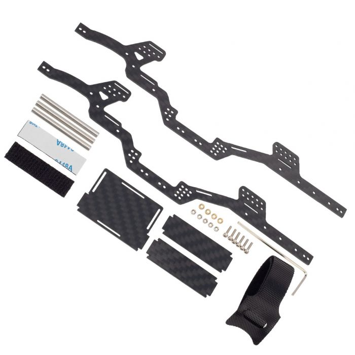 Power Hobby - LCG Carbon Fiber Chassis, for Axial SCX24 Jeep / Bronco /
