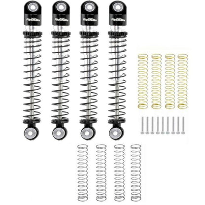 Power Hobby - 1/24 Aluminum 54mm Long Travel Shocks, Black, for Axial SCX24