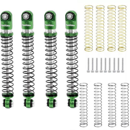 1/24 Aluminum 54mm Long Travel Shocks, Green, for Axial SCX24