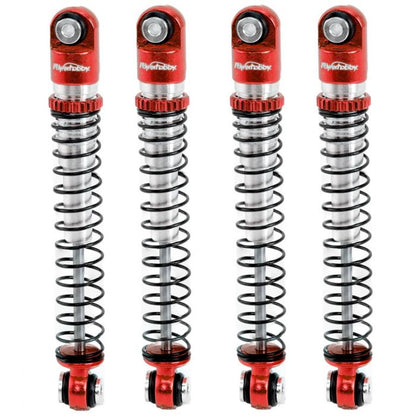 Power Hobby - Aluminum 54mm Long Travel Shocks 1/24, Red, for Axial