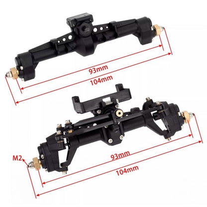 Power Hobby - Front Rear Portal Axle, for Axial SCX24 Jeep / C10 /