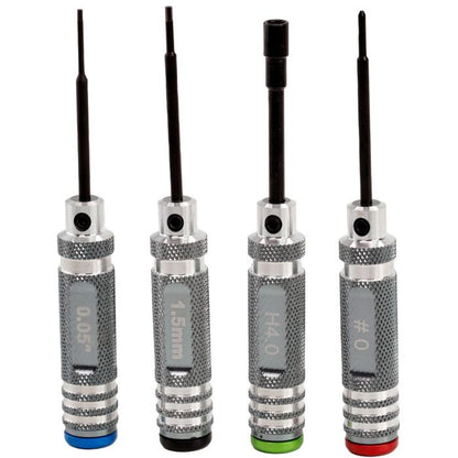 Power Hobby - 0.05" 1.5mm Hex 4.0mm Nut #0 Driver Tool Set, for 1/24 /