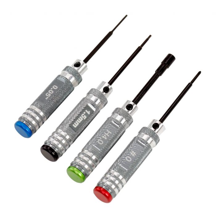 Power Hobby - 0.05" 1.5mm Hex 4.0mm Nut #0 Driver Tool Set, for 1/24 /