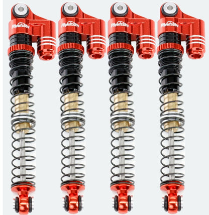 Power Hobby - 1/24 Aluminum 58mm Long Travel Shocks, Red, for Axial SCX24