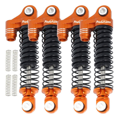 Power Hobby - Aluminum 51mm Long Travel Shocks, Orange, for Traxxas