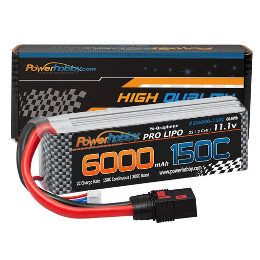 Power Hobby - XTREME 3S 11.1V 6000mAh 150C LiPo Battery with QS8 Connector