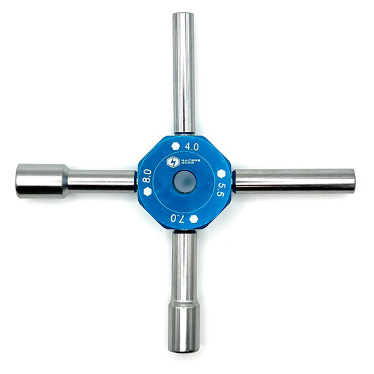 Racers Edge - Blue 4-in-1 Multi Wrench 4mm/5.5mm/7mm/8mm