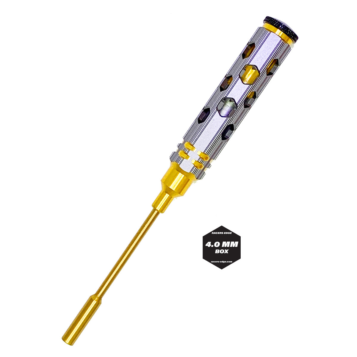 Racers Edge - 4mm Nut Driver Gold Ink Honeycomb Handle w/ Titanium
