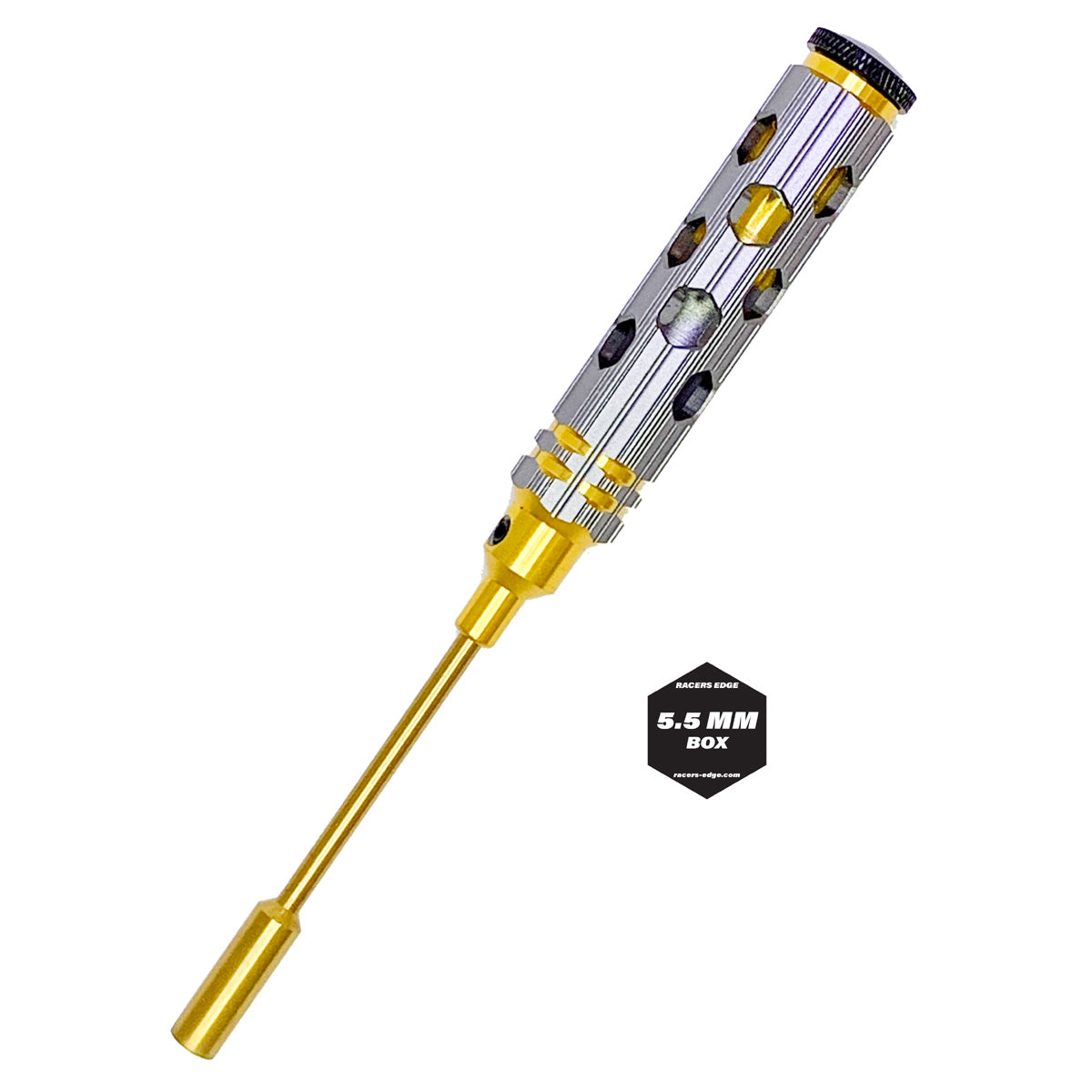 Racers Edge - 5.5mm Nut Driver Gold Ink Honeycomb Handle w/ Titanium