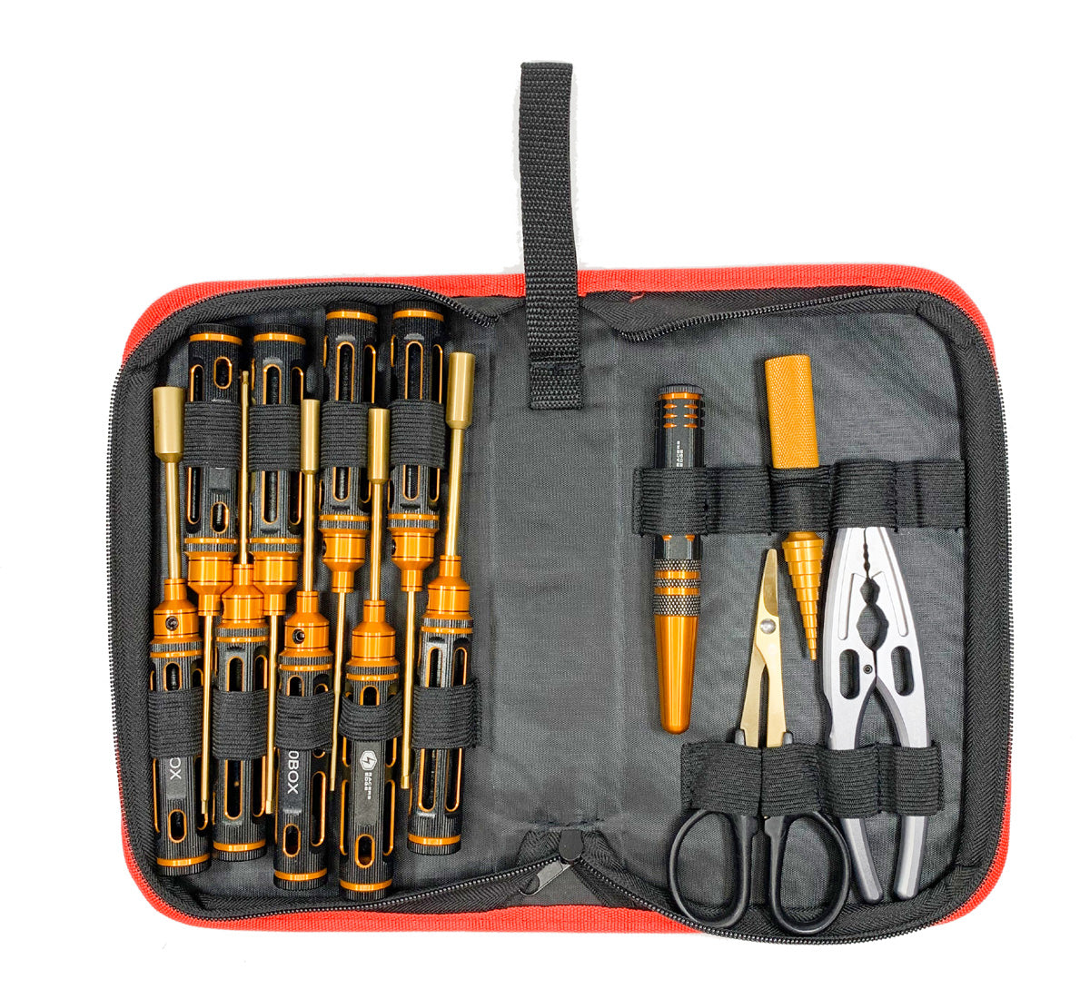Racers Edge - Big Handle Black Gold Metric Tool Set w/Premium Bag (13pcs)