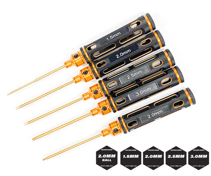 Racers Edge - Big Handle Black Gold Metric Tool Set w/Premium Bag (13pcs)