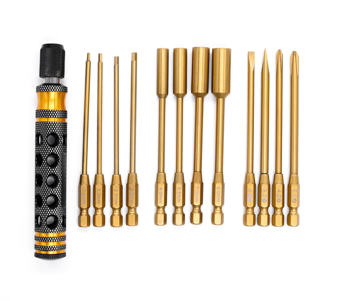 Racers Edge - Premium 12-in-1 Magnetic & Locking Screwdriver Set with