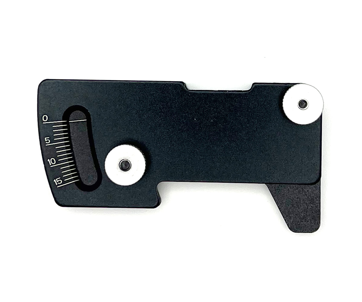 Racers Edge - Aluminum Ride Height/Camber Gauge, Black