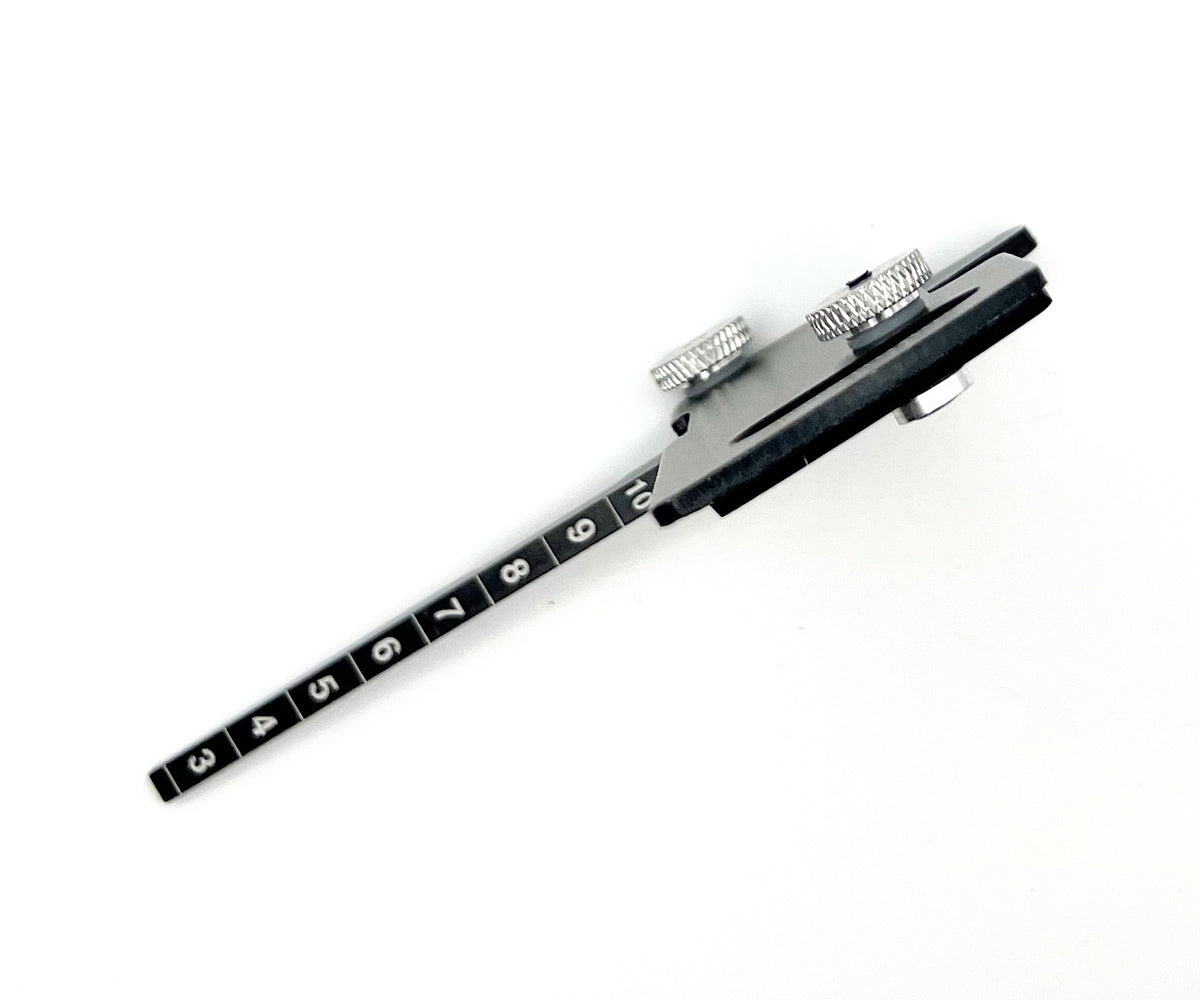Racers Edge - Aluminum Ride Height/Camber Gauge, Black
