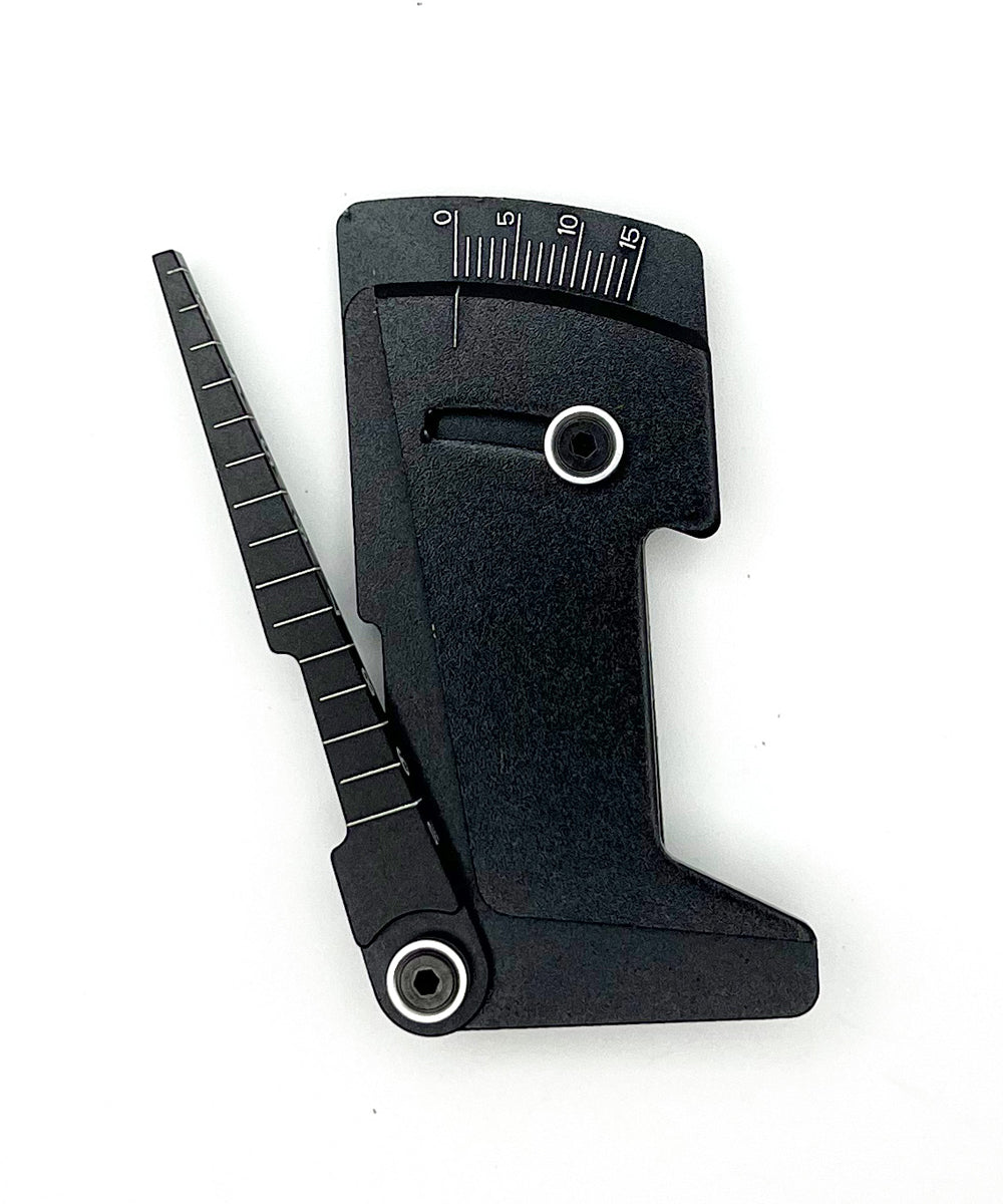 Racers Edge - Aluminum Ride Height/Camber Gauge, Black