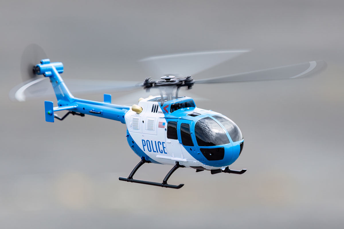 Rage R/C - Hero-Copter, 4-Blade RTF Helicopter; Police