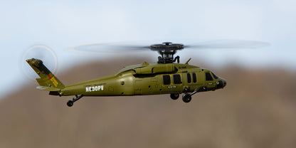 Rage R/C - Hero-Copter BL, 4-Blade Brushless RTF Heli; Army