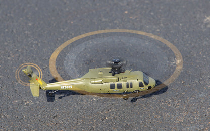 Rage R/C - Hero-Copter BL, 4-Blade Brushless RTF Heli; Army