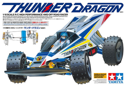 Tamiya - 1/10 RC Thunder Dragon 2021 2021 Kit, w/ Pre-Painted Body
