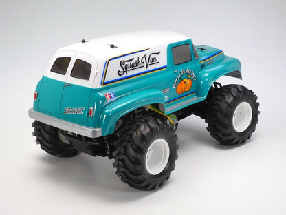 Tamiya - RC Squash Van, GF-02 Green/White Painted Body