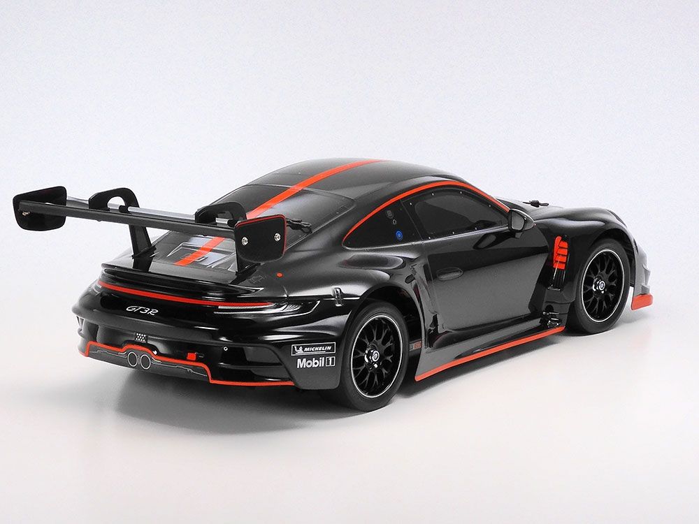 Tamiya - 1/10 R/C Porsche 911 GT3 R (992) Black Painted Body TT-02