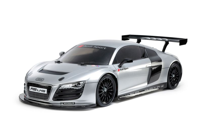 Tamiya - 1/10 R/C Audi R8 LMS 2008 (Silver Painted Body) (TT-02)
