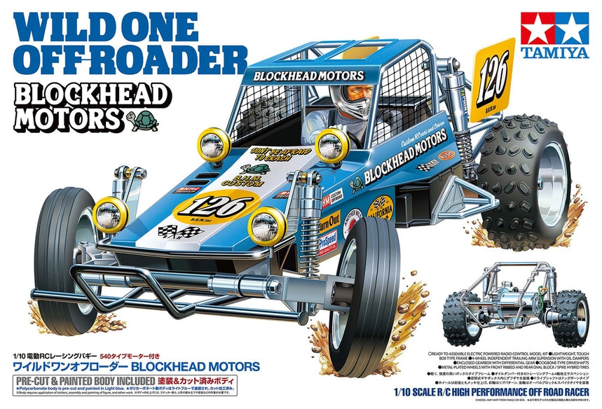 Tamiya - 1/10 RC Wild One Off-Roader Buggy Blockhead Motors Kit