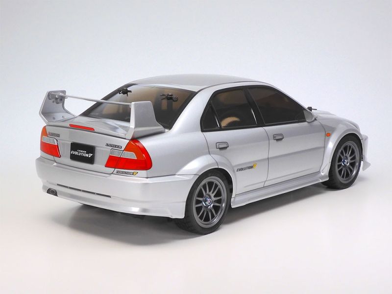 Tamiya - 1/10 RC Mitsubishi Lancer Evo V kit, TT-02 Chassis