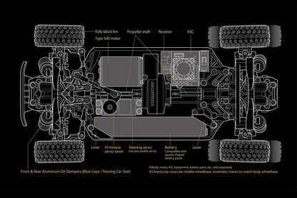 Tamiya - RC XM-01 Pro Chassis Kit