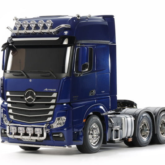 Tamiya - 1/14 RC Mercedes-Benz Actros Tractor Truck Kit, Pearl Blue