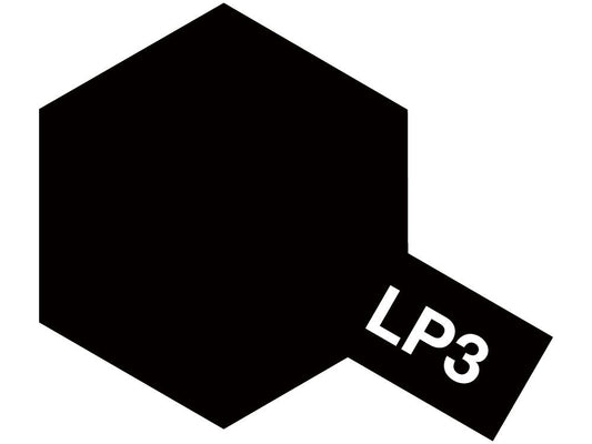 Lacquer Paint LP-3 Flat Black 10ml Bottle