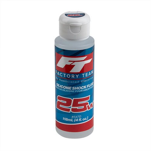 Team Associated - 25Wt Silicone Shock Oil, 4oz Bottle (275 cSt)